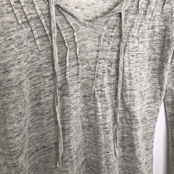 Sundance Grey Linen Pleated Top Size XS - Picture 4 of 6